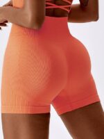 Soft Ribbed Scrunch Butt Yoga Shorts with a Flattering Fit for Women - Stretchy & Comfortable for All Day Wear