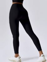 Soft, Stretchy Seamless V-Waist Leggings for Women - Perfect for Yoga, Pilates, and Gym Workouts