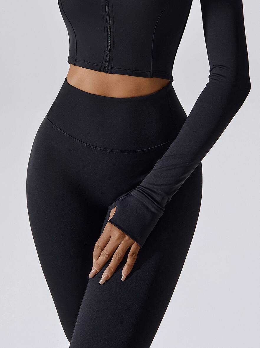 Olive Sculpt Luxe Long Sleeve Gym Top