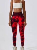 Tie-Dye High Waisted Scrunchy Booty Leggings - Hot, Stylish, Trendy, Fashionable, Flattering, Comfy, Stretchy, Slimming