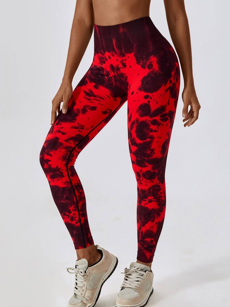 Tie Dye Scrunch Butt Leggings - High Waisted Workout Pants with a Colorful Twist