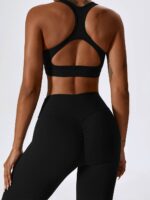 Train Hard and Look Great in a High-Intensity Square Neck Gym Sports Bra - Perfect for Working Out, Running, Yoga, and More!