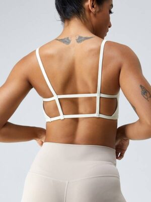 Unleash Your Power: Sexy, Slimming Shoulderless Backless Sports Bra for Maximum Mobility and Comfort