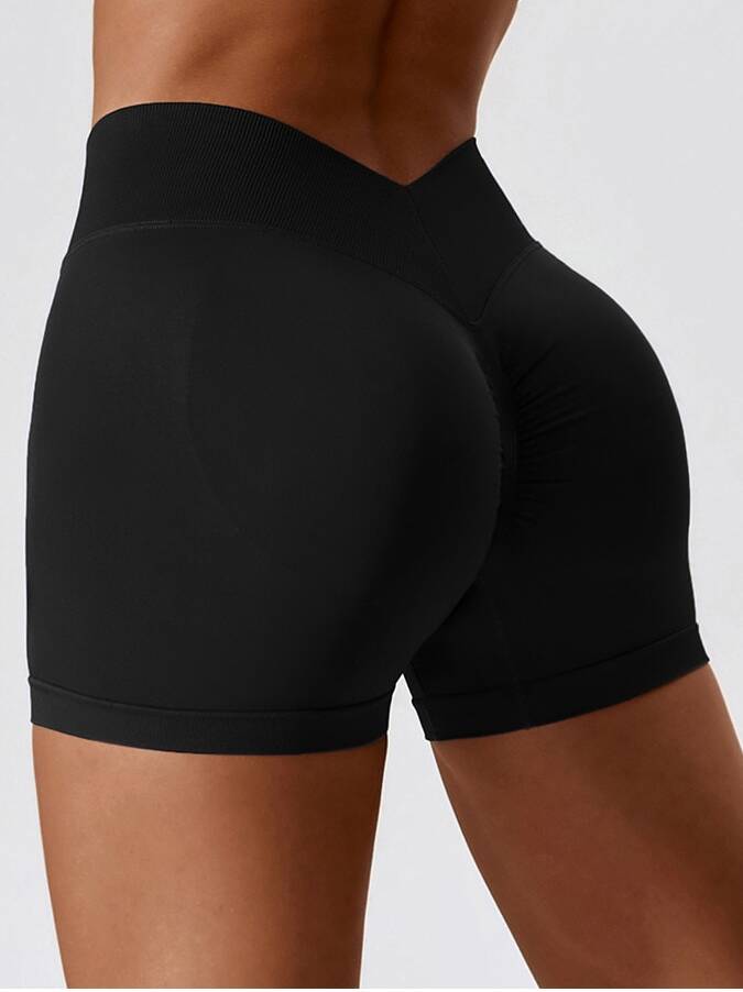 V-Waist Booty-Boosting Gym Shorts - Scrunch Butt & Get Fit!