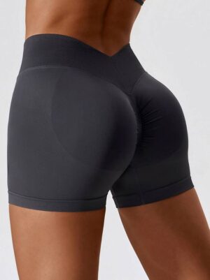 V-Waist Workout Scrunch Butt Shorts