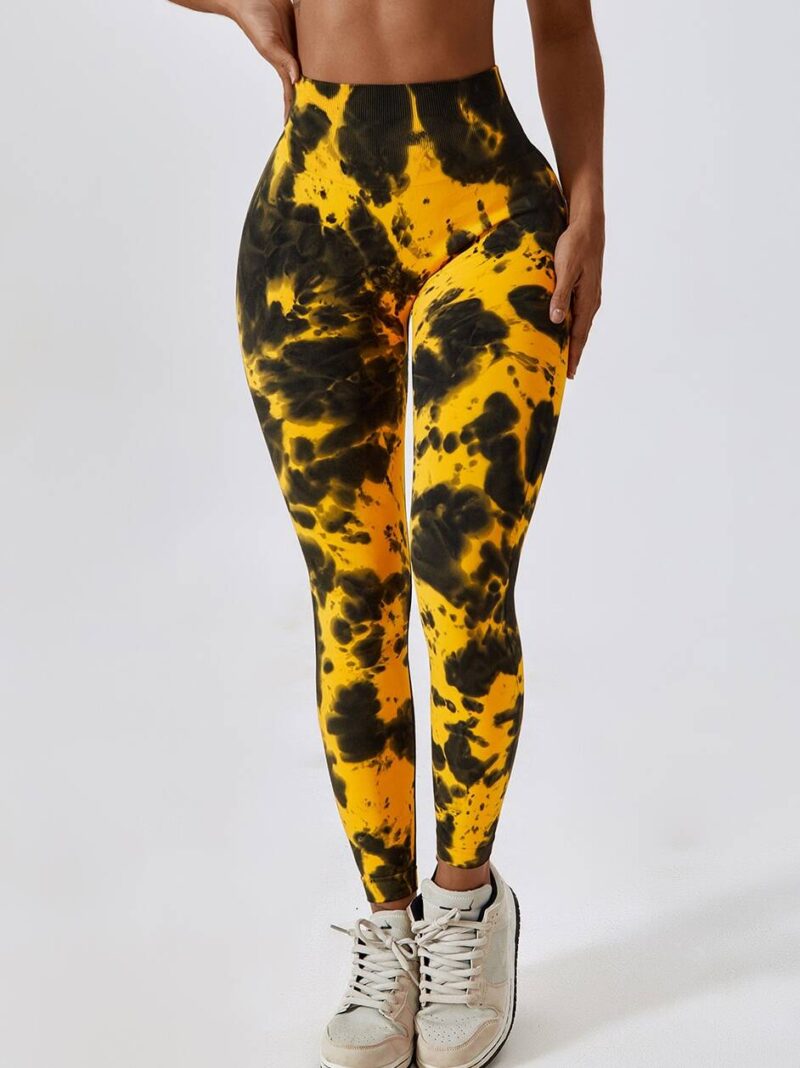 Vibrant Tie-Dye High Waisted Scrunch Butt Leggings - Contour Your Curves & Show Off Your Flair!