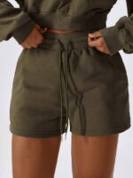 Womens Comfy Fall Drawstring Athletic Shorts - Relaxed Fit for Workouts