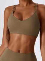 Womens Double-Strap Crossback Sports Bra V2 - Maximum Comfort & Support for All Your Workouts!