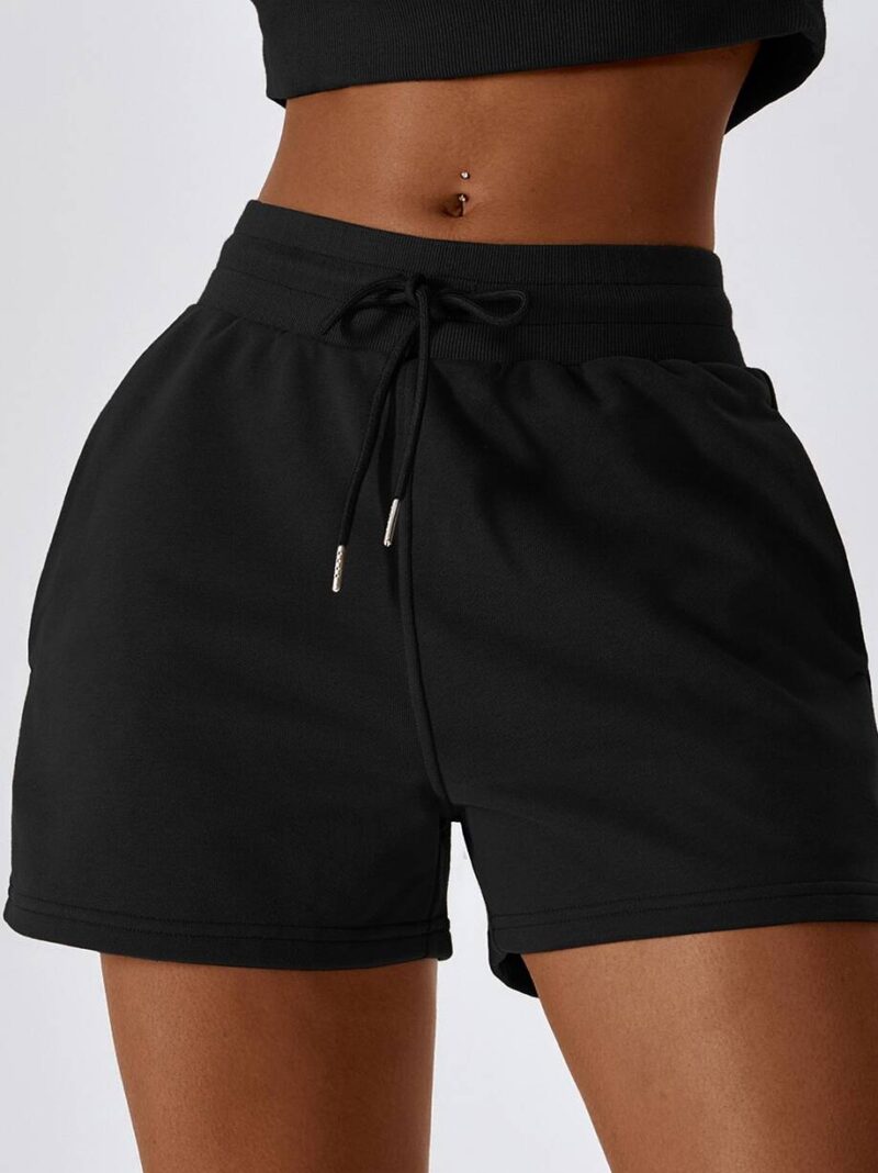 Womens Flattering, Flowy Fall Drawstring Athletic Shorts - Perfect for Workouts & Lounging!