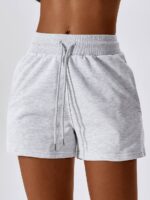 Womens Flowy Fall Drawstring Athletic Shorts - Perfect for Gym & Outdoor Activities!