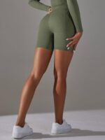 Womens High-Waisted Compression Yoga Shorts - Stylish and Supportive for All Types of Exercise and Movement