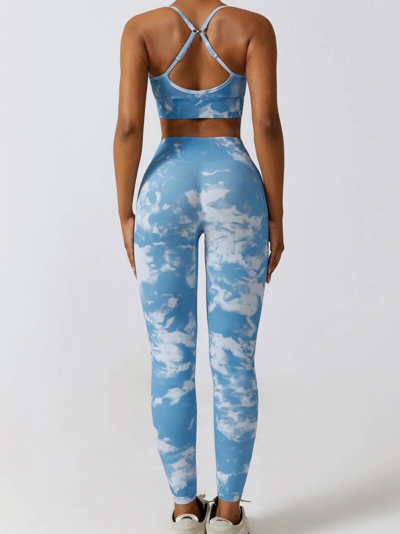 Womens High-Waisted, Tie-Dye, Scrunch Butt, Yoga, Gym, Workout, Fitness, Activewear, Leggings - Hot & Stylish!