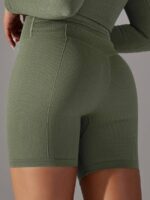 Womens High-Waisted Yoga Shorts - Comfortably Compression Fit for Exercise & Everyday Wear