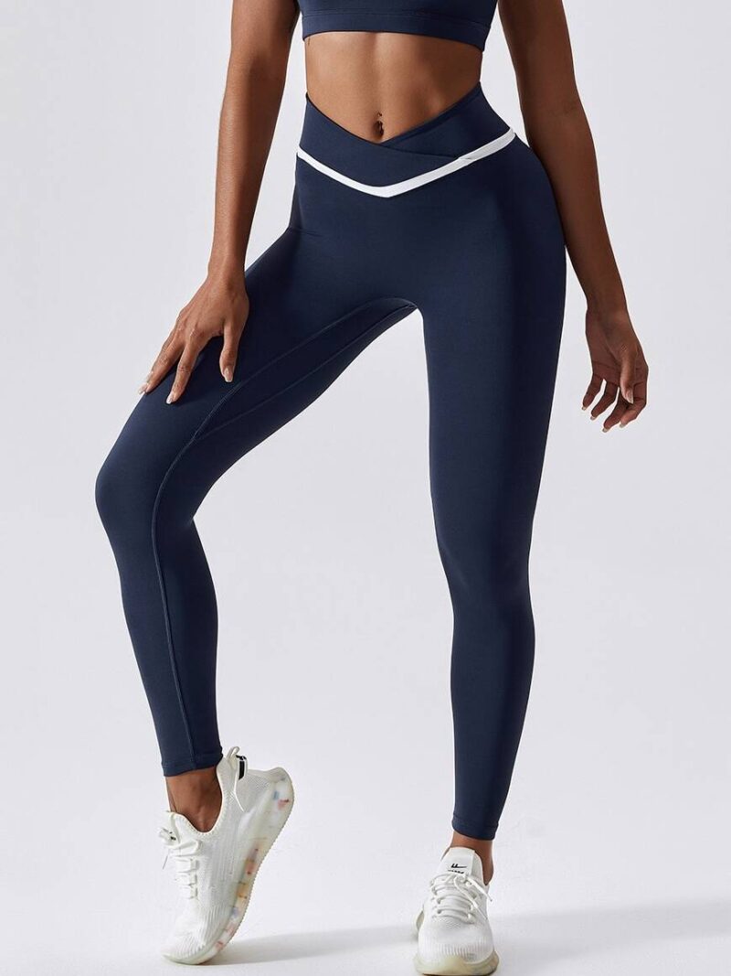 Womens Push-Up Booty Enhancing Seamless V-Waist Leggings - Flaunt Your Curves with Comfort and Style!