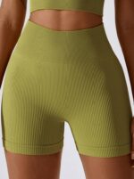 Womens Ribbed Scrunch Booty Workout Shorts - Stretchy, High Waisted, Sexy Yoga Pants for Gym & Fitness