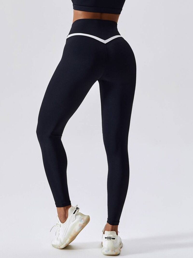 Womens Seamless Push-Up Booty Enhancing V-Shaped Waistband Leggings - Show Off Your Curves!