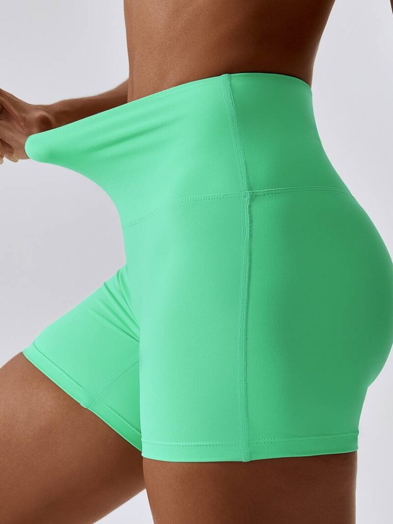 Womens Trendy High-Waisted Seamless Shorts with Scrunch Butt Design | Comfy Stretchy Booty Shorts