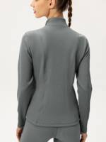 Womens Winter Sports Jacket: Long Sleeve Zip-Up Heat & Warmth for Running, Yoga, Gym Workout & Activewear - Stay Fit & Sexy in Comfort & Style!