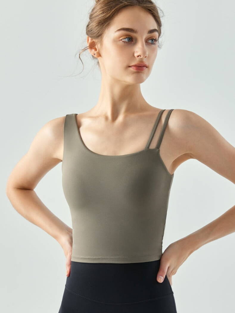 Buttery-Smooth Yoga Tank Top | Stretchy Gym Cami | Super-Soft Workout Top | Flattering Activewear | Sexy Stretchy Tank
