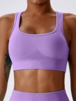 Comfortable, Stylish Racerback Push-Up Yoga Bra - Support & Comfort for Every Workout!