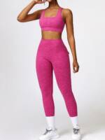 Dynamic Duo Sports Bra & Scrunchy Butt Leggings Set - Perfect for Working Out & Lounging Around!
