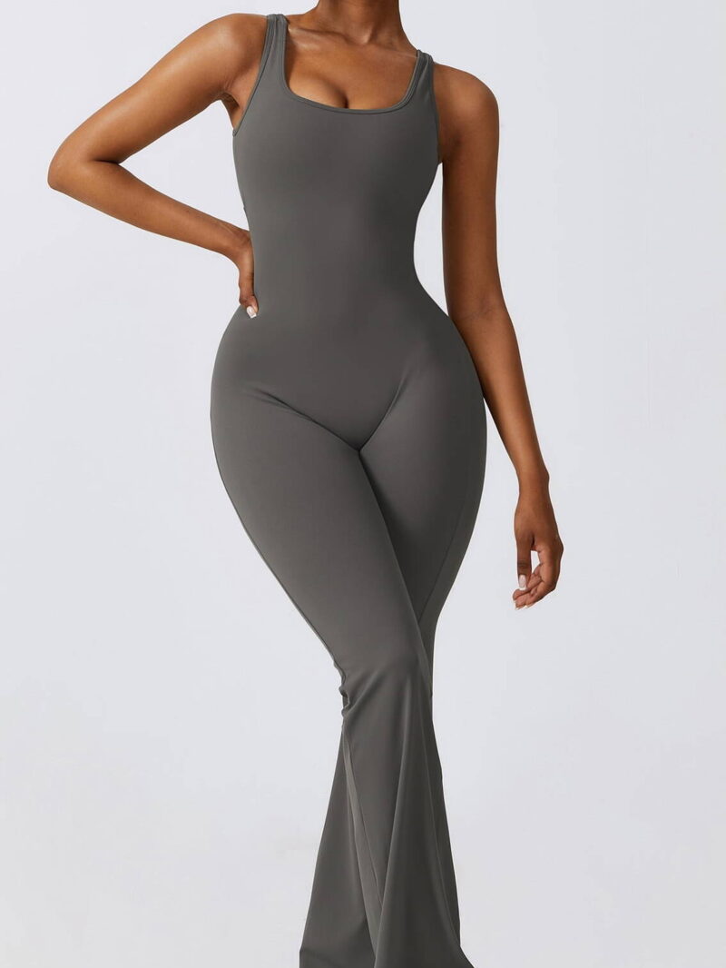 Hot Yoga Jumpsuits with Sexy Scrunchy Booty Design & Flared Hemline!