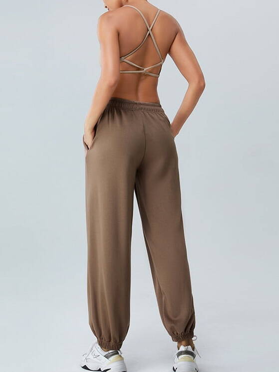 Luxurious Loose-Fitting High-Waisted Sports Pants for a Cozy Autumn/Winter