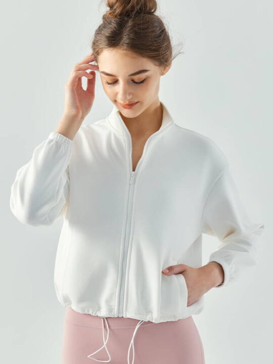 Autumn/Winter Women's Drawstring Yoga Coat
