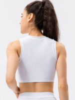 Sculpted Spandex Crop Top - Get Twisted in the Yoga Studio!