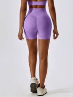 Sensual High-Waisted Scrunch Butt Yoga Shorts with Booty Enhancing Contour for a Flattering Fit