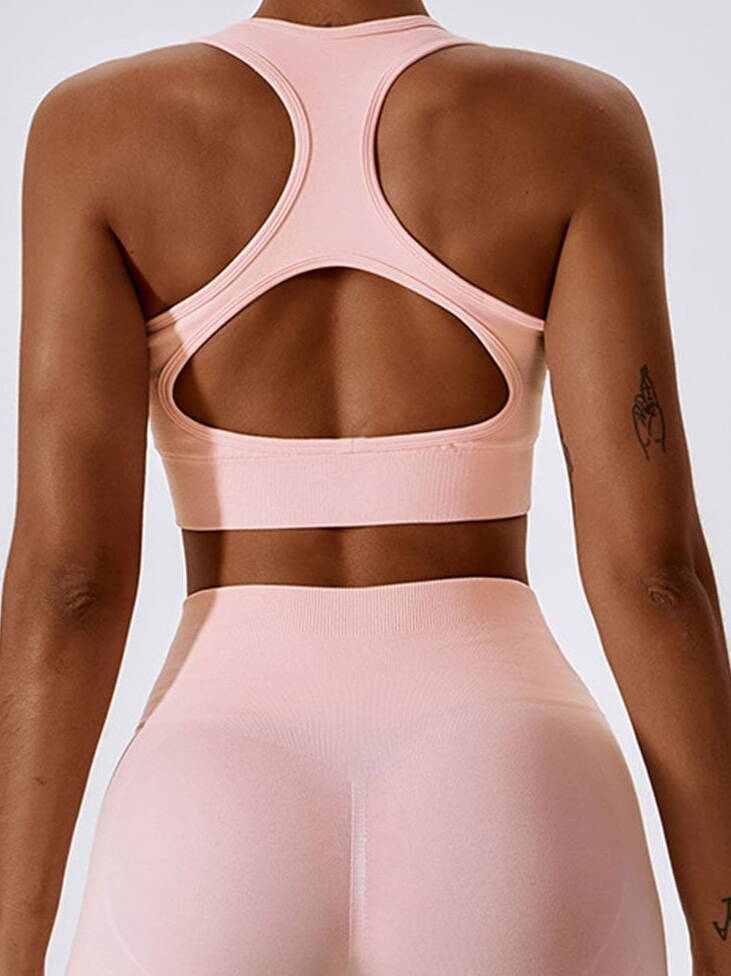 Sexy Racerback Push-Up Sports Bra for Yoga and More!