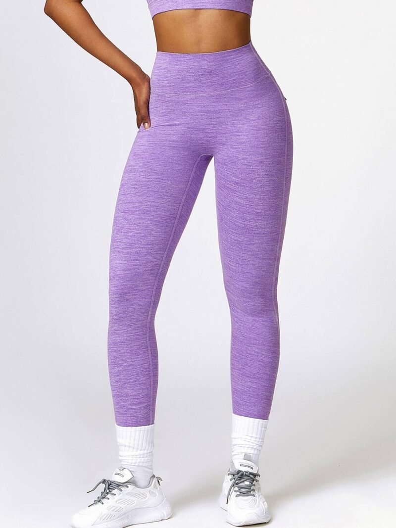 Sexy Scrunch Butt Yoga Leggings with Elastic Waist and Pockets - Perfect for Workouts & Lounging