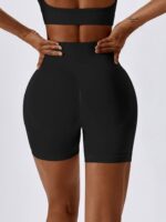 Shapely Booty Enhancer! High-Waisted Scrunch Butt Yoga Shorts with Contoured Enhancing Detail for a Perfectly Defined Backside.