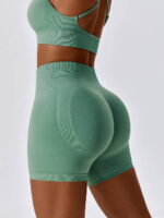 Stylish High-Rise Scrunch Butt Yoga Shorts with Enhancing Booty Contour - Perfect for Yoga, Working Out, and Everyday Wear!