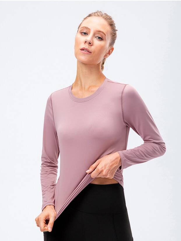 Sweat-Wicking, Breathable Mesh Long Sleeve Yoga Tops for Women: Embrace Your Inner Yogi