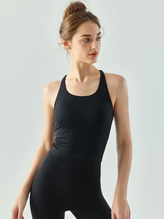 

Womens Cross-Back Strappy Yoga Tank Top | Flowy, Feminine Activewear