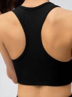Womens Stylish Ribbed Racerback Cropped Tennis Tank Top - Performance and Comfort in One!