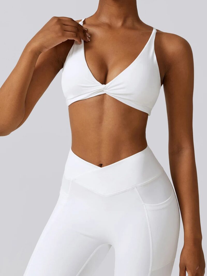 Fashionable Criss-Cross Backless Athletic Bra