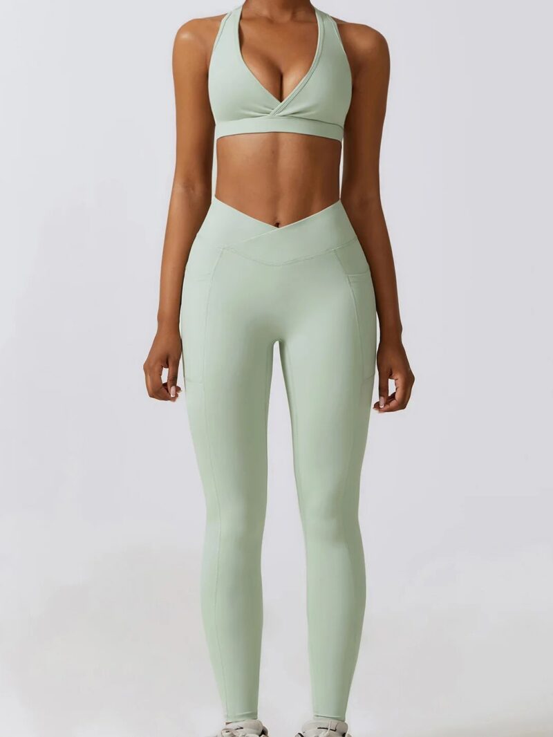 Sculpt Your Booty Leggings with High Rise Waist and Convenient Pockets