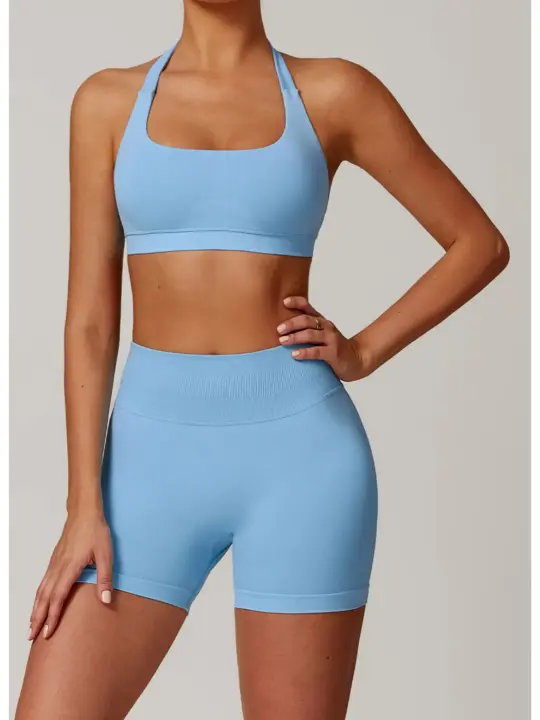 Empower Your Workout with Our Versatile Womens Hanging Neck Yoga Sports Bra: Breathable, Shock-Proof, and Stylish for Gym, Running, and Active Lifestyles