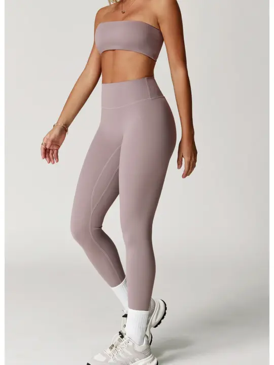 2 Pieces Women's Tracksuit Fitness Suit Yoga Sets Sportswear Workout Sports Bra High Waist Leggings Gym Clothing Sports Suits