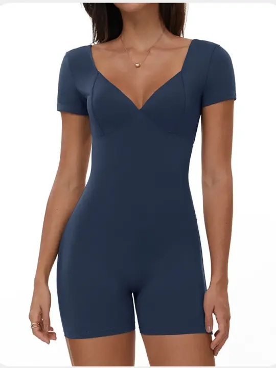 Sexy Back V Rompers Yoga Jumpsuit Women Training Workout Bodysuits Gym Set Yoga Suit Sportswear Women Sports Fitness Jumpsuit